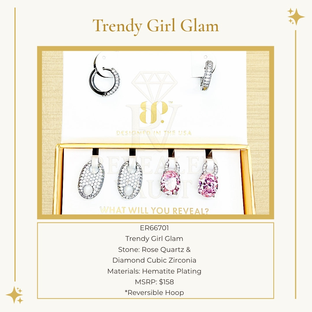 Trendy Girl Glam - Charming Hoops