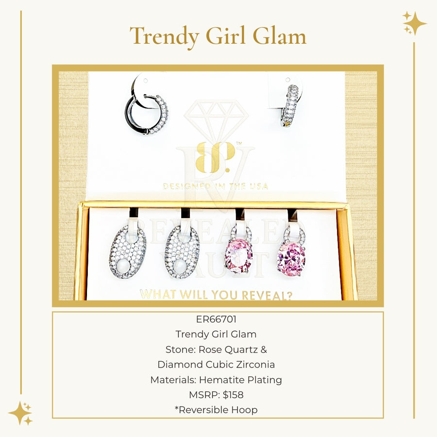 Trendy Girl Glam - Charming Hoops