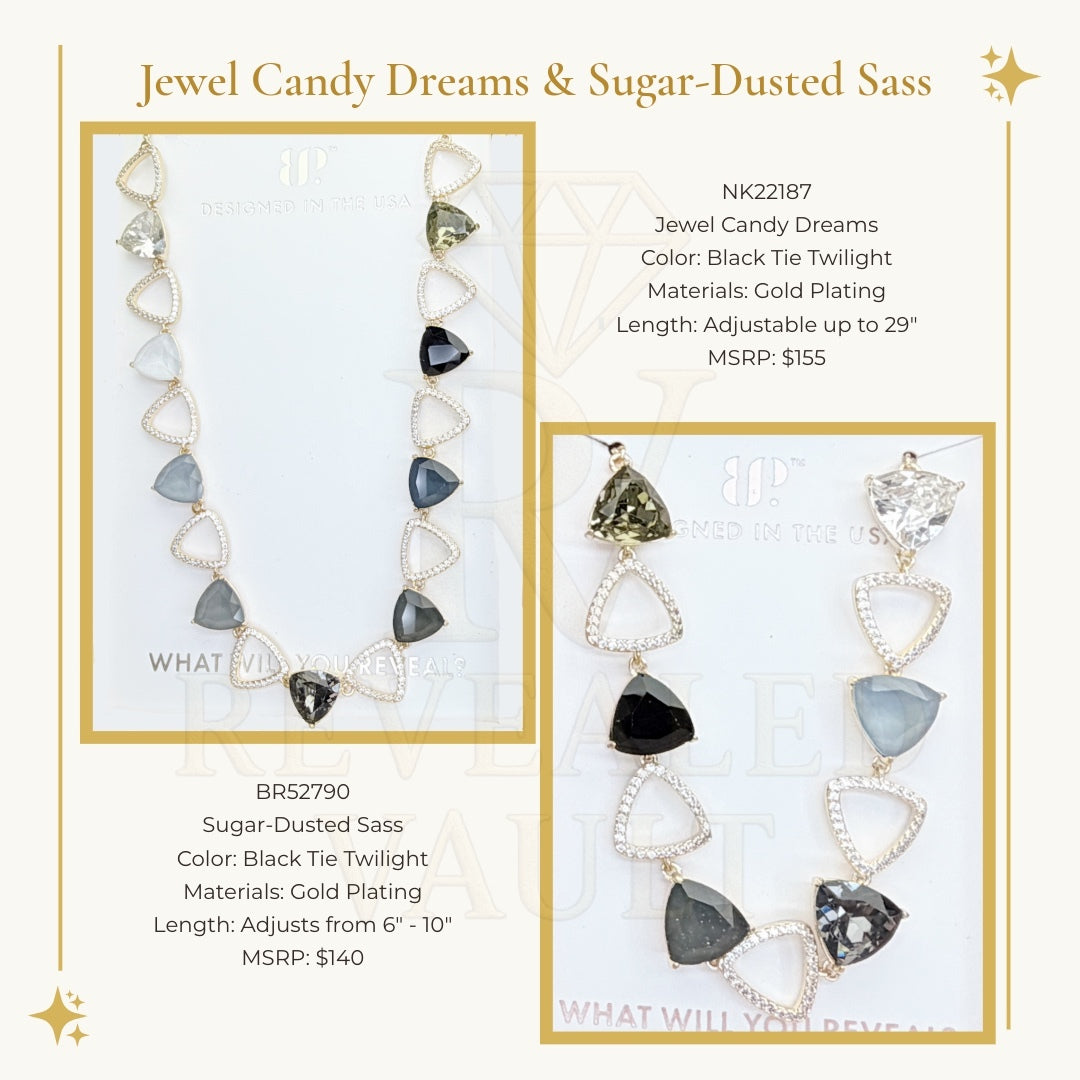 Jewel Candy Dreams & Sugar Dusted Sass - Black Tie - Holiday Jewel Candy