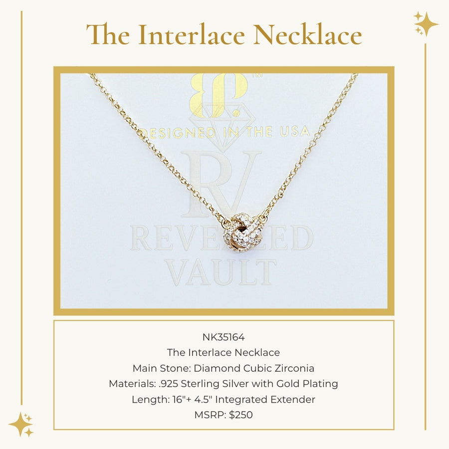 The Interlace Necklace - Sterling Club Vermeil