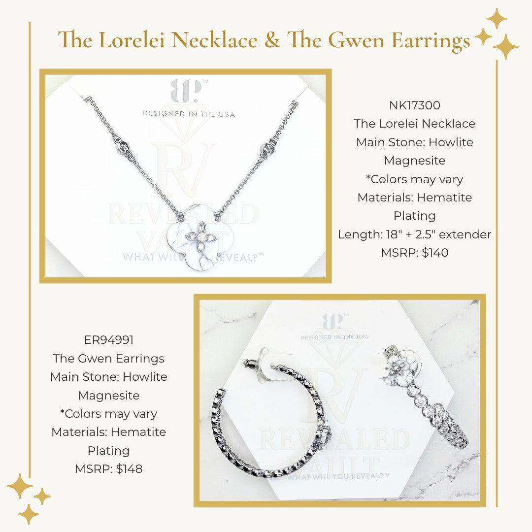 The Lorelei Necklace & The Gwen Earrings - OG