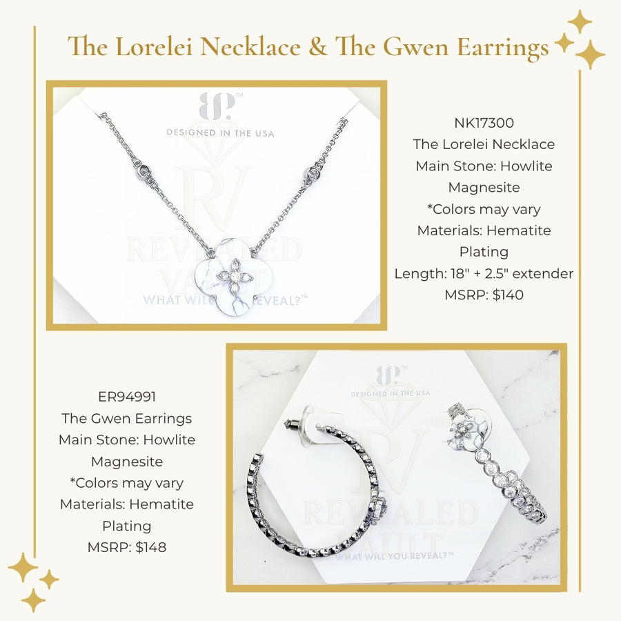 The Lorelei Necklace & The Gwen Earrings - OG