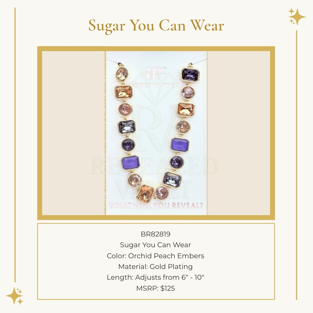 Sugar You Can Wear - Orchid Peach Embers - Holiday Jewel Candy