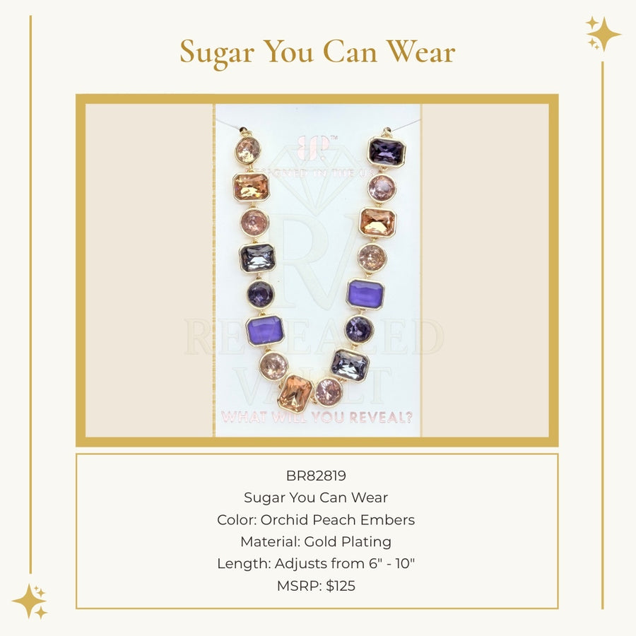 Sugar You Can Wear - Orchid Peach Embers - Holiday Jewel Candy