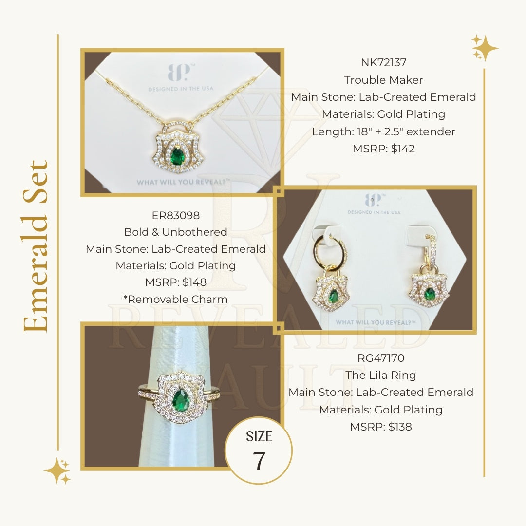 Trouble Maker, Bold & Unbotherd, The Lila Ring Set - OG