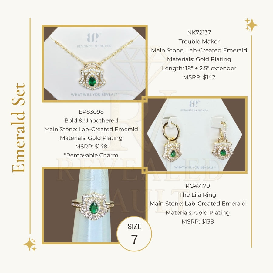 Trouble Maker, Bold & Unbotherd, The Lila Ring Set - OG