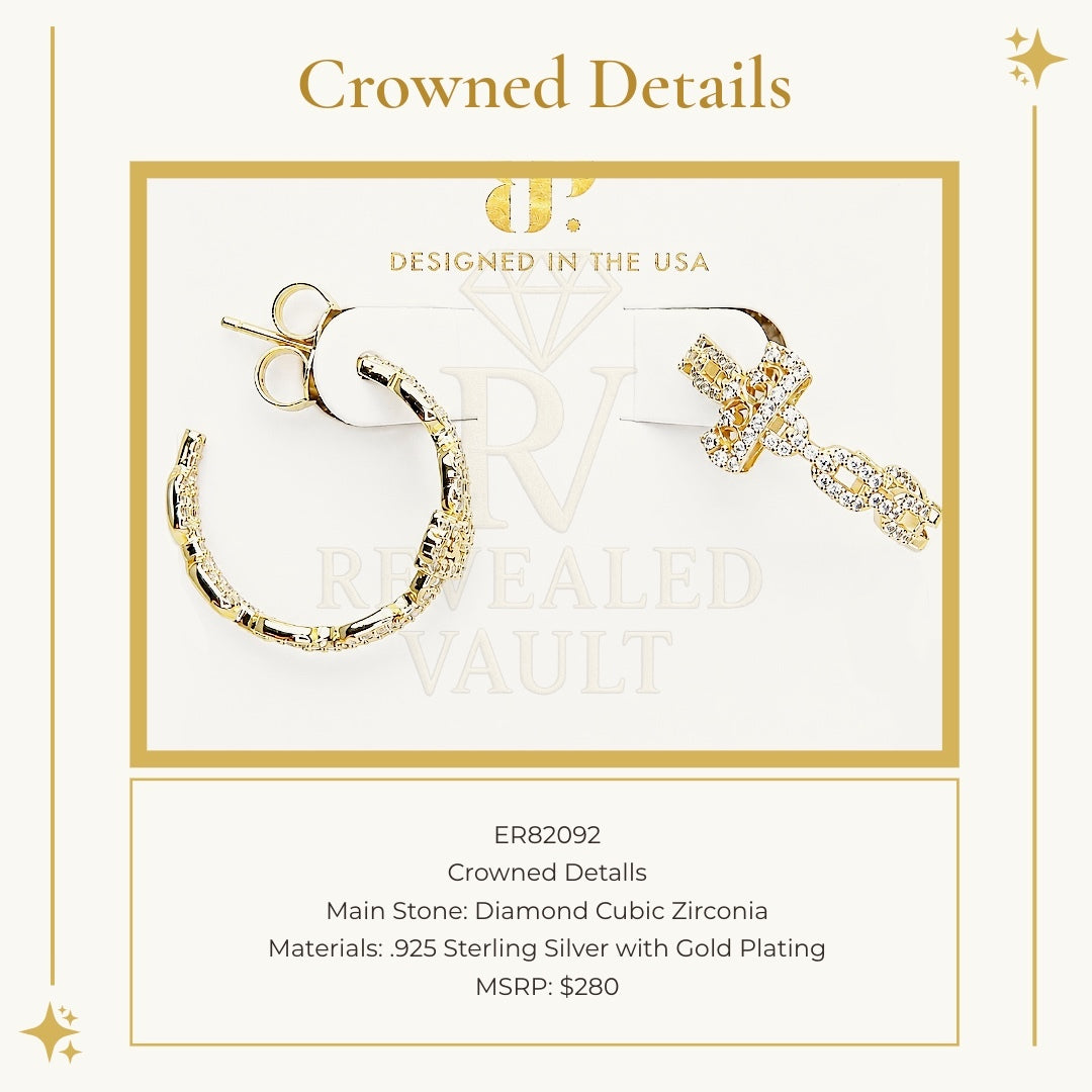 Crowned Details - Sterling Club Vermeil
