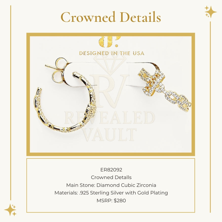 Crowned Details - Sterling Club Vermeil