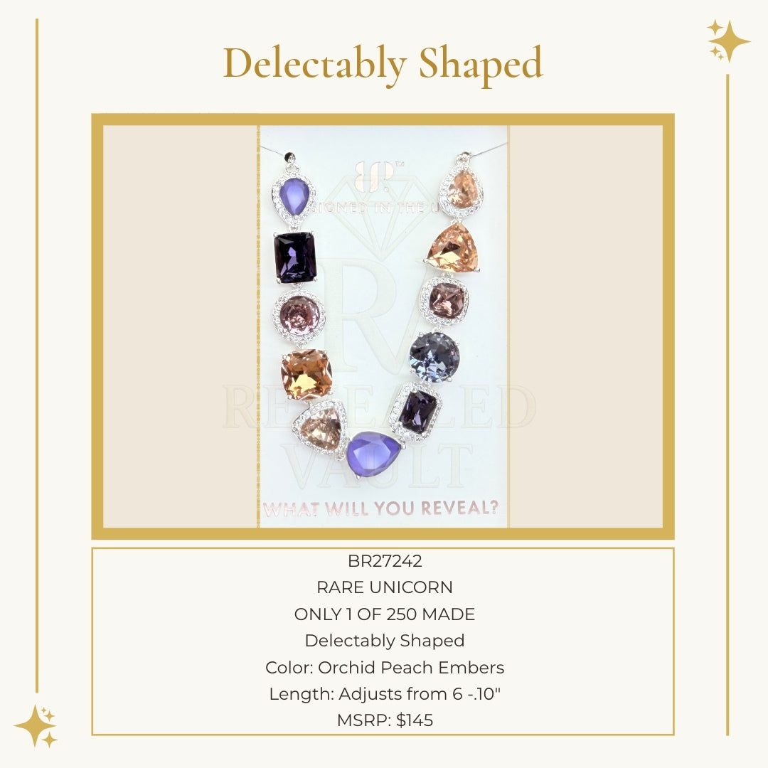 Delectably Shaped Rare Unicorn - Orchid Peach Embers -  Holiday Jewel Candy