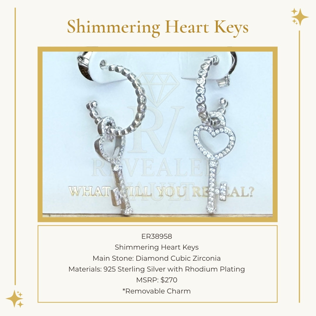 Shimmering Heart Keys - Sterling Club