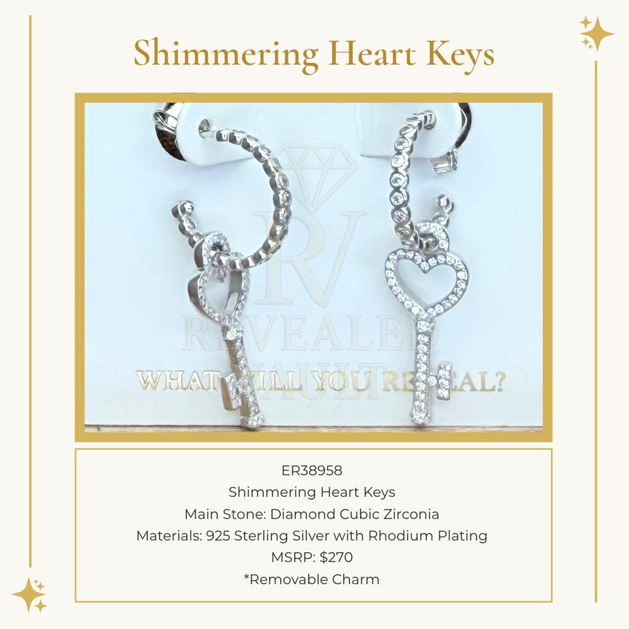 Shimmering Heart Keys - Sterling Club