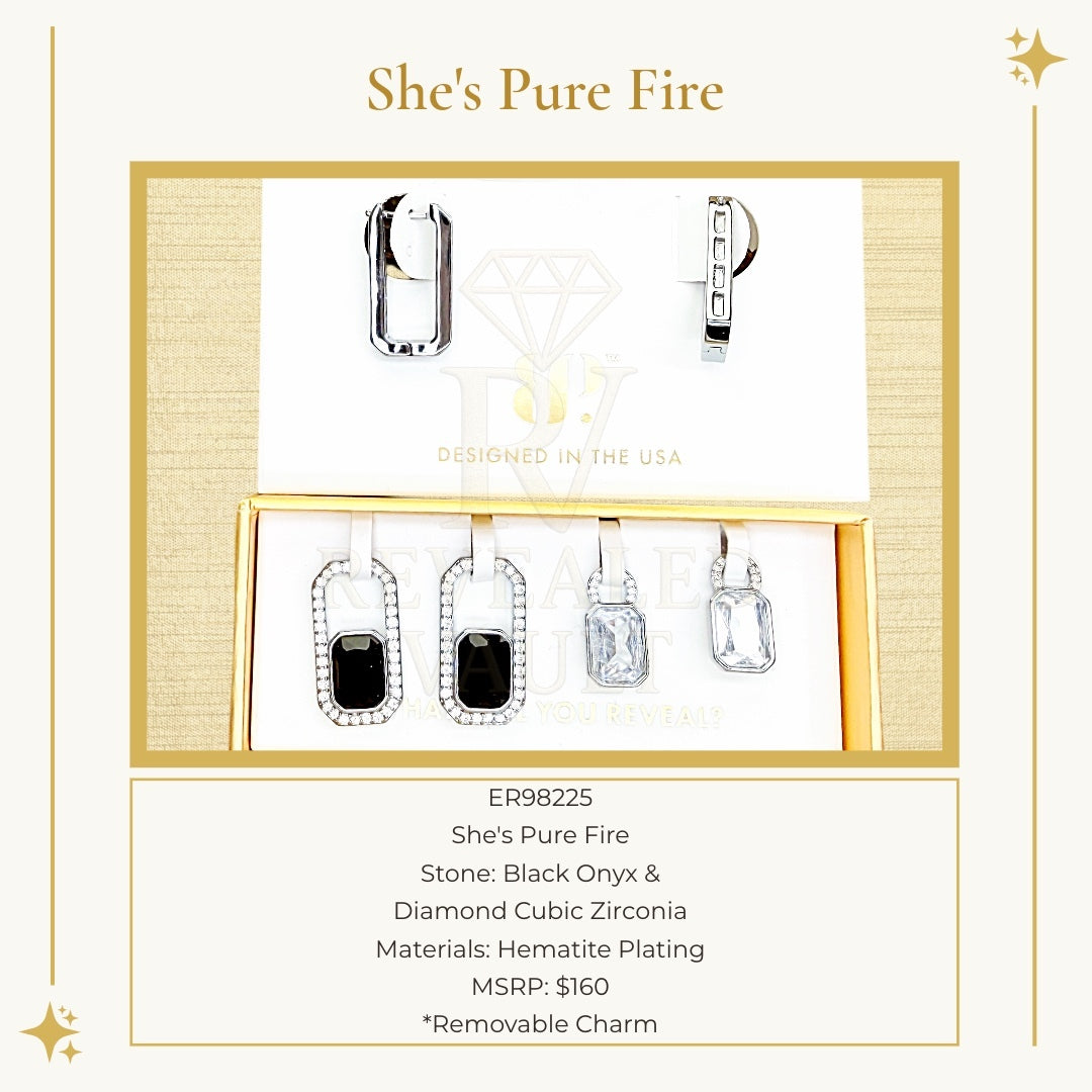 She's Pure Fire - Charming Hoops