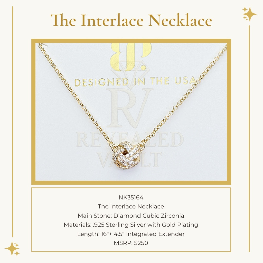The Interlace Necklace - Sterling Club Vermeil