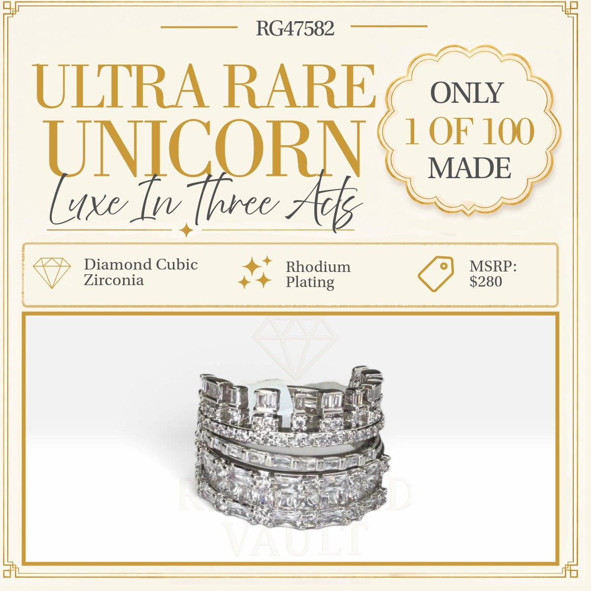 Luxe In Three Acts Ultra Rare Unicorn - Size 6 - OG
