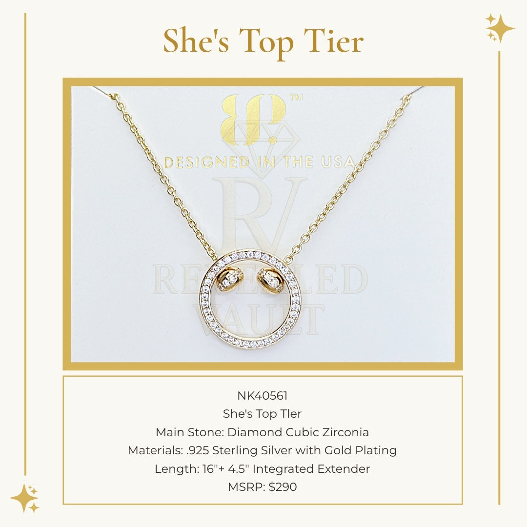She's Top Tier - Sterling Club Vermeil