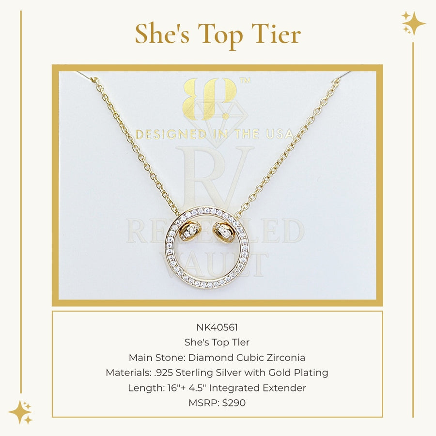 She's Top Tier - Sterling Club Vermeil