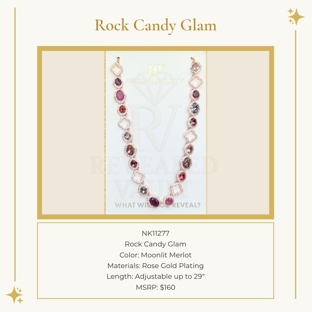 Rock Candy Glam - Moonlit Merlot -  Holiday Jewel Candy