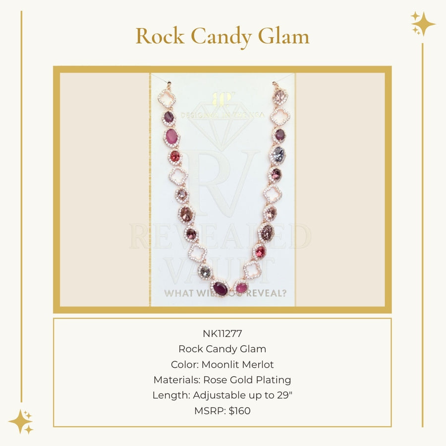 Rock Candy Glam - Moonlit Merlot -  Holiday Jewel Candy
