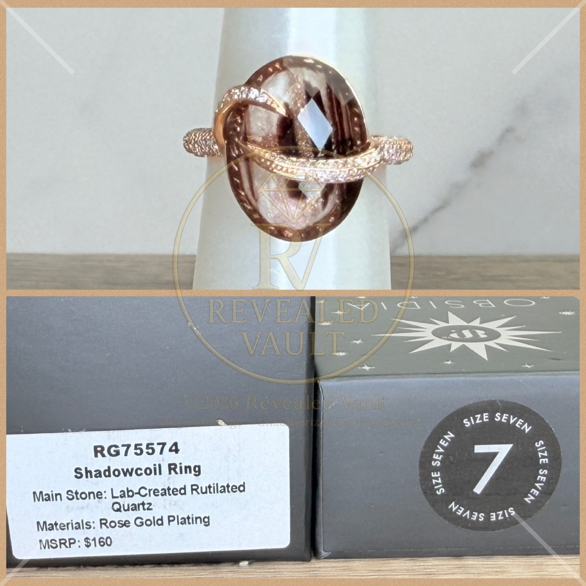 Shadowcall Ring - Size 7 - Obsidia