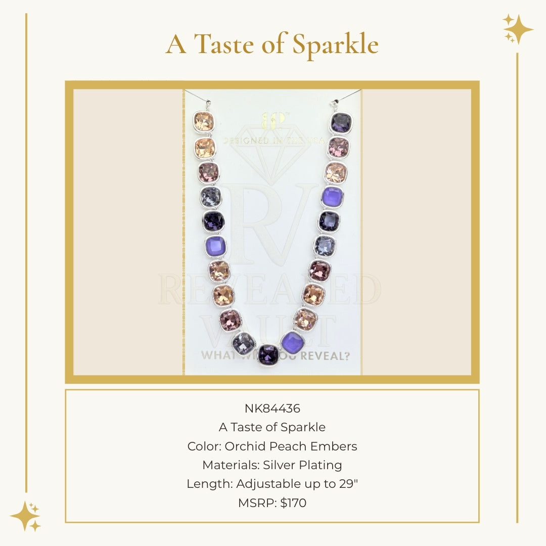A Taste of Sparkle - Orchid Peach Embers - Holiday Jewel Candy