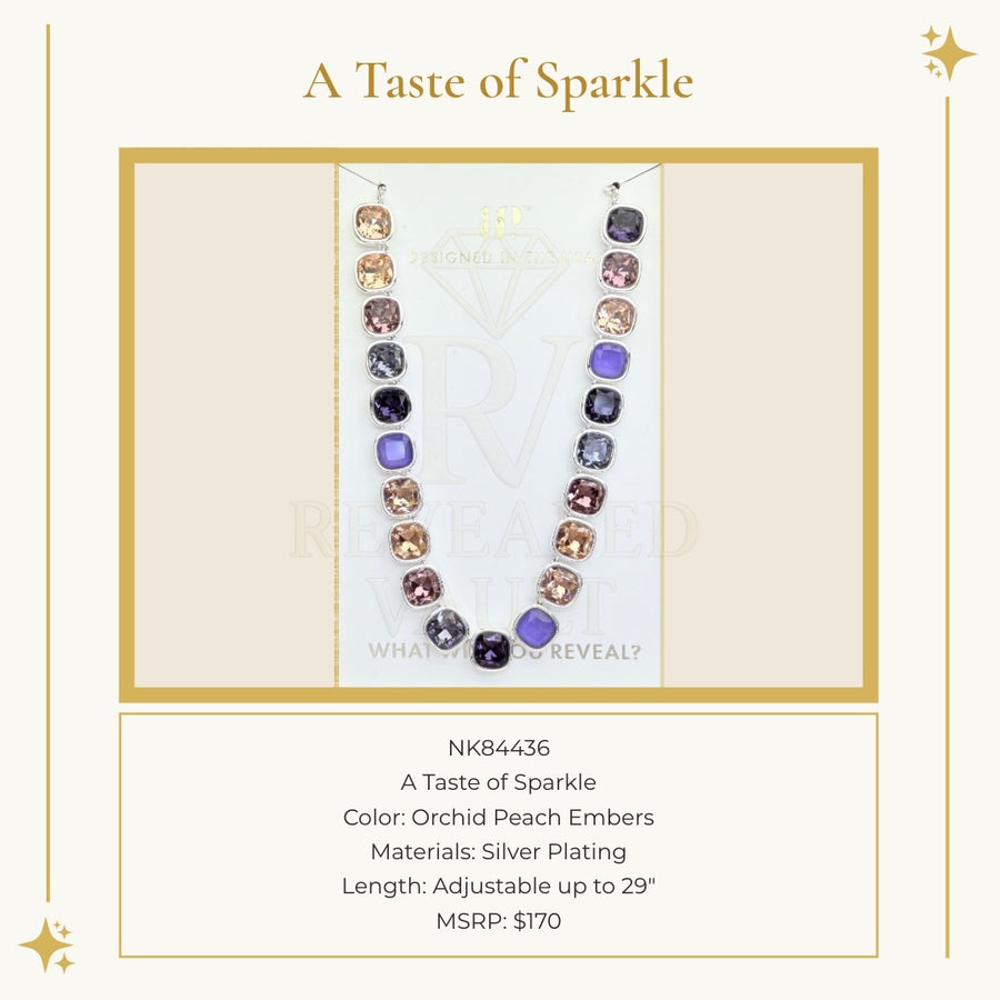 A Taste of Sparkle - Orchid Peach Embers - Holiday Jewel Candy
