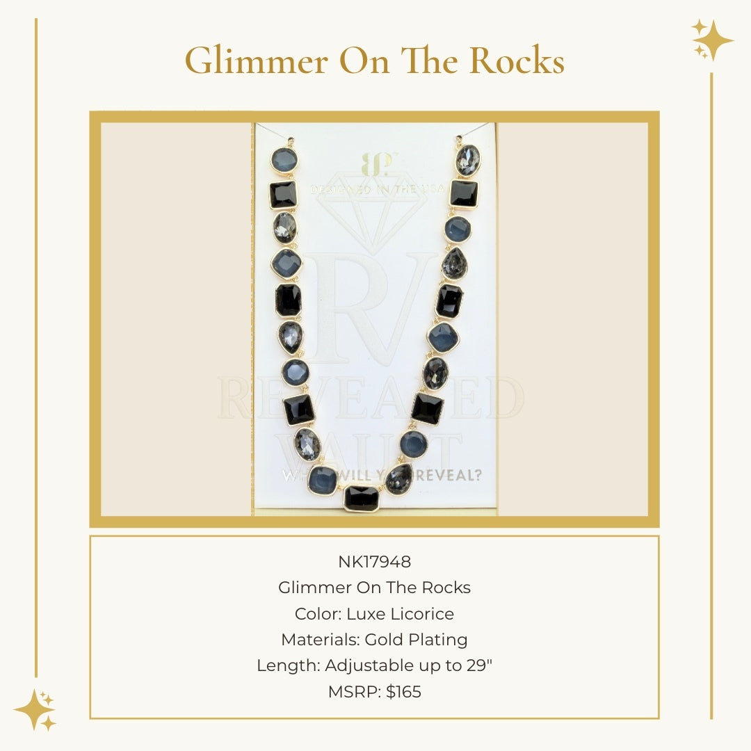 Glimmer On The Rocks - Luxe Licorice - Holiday Jewel Candy