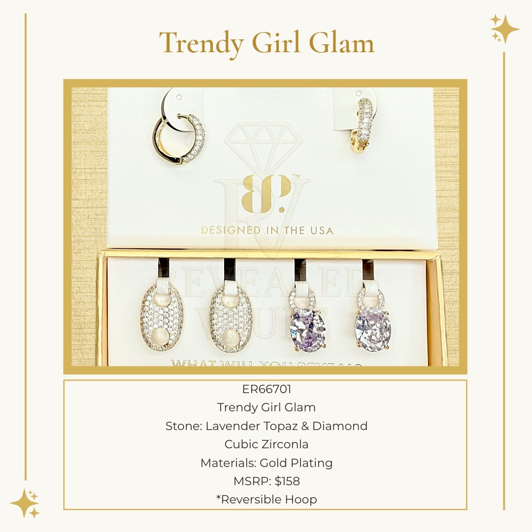 Trendy Girl Glam - Charming Hoops