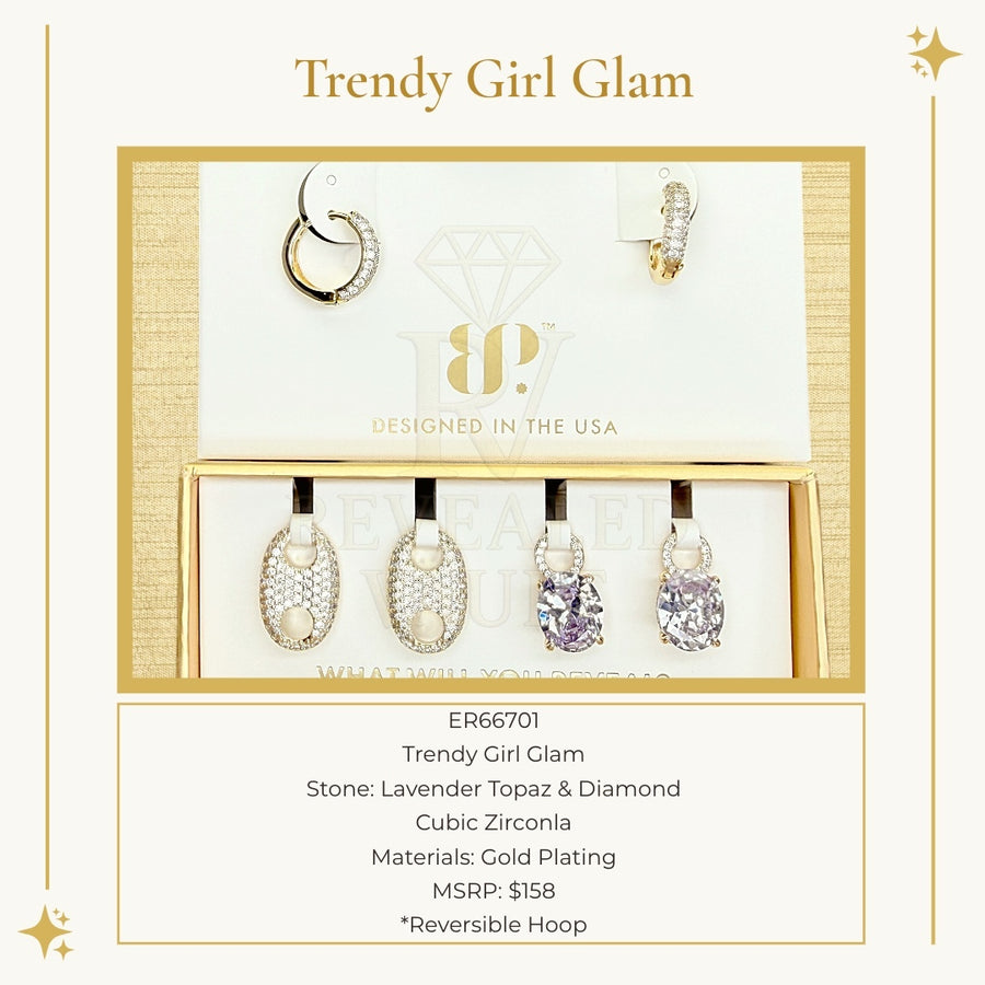 Trendy Girl Glam - Charming Hoops