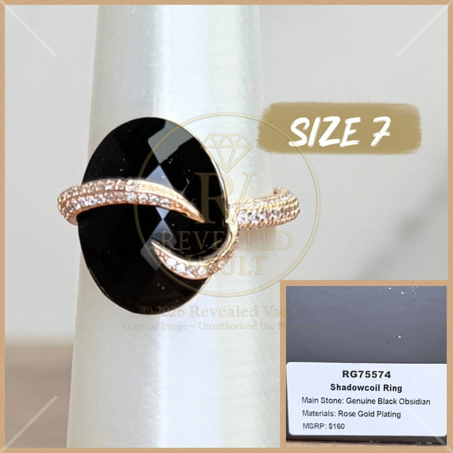 Shadowcall Ring - Size 7 - Obsidia