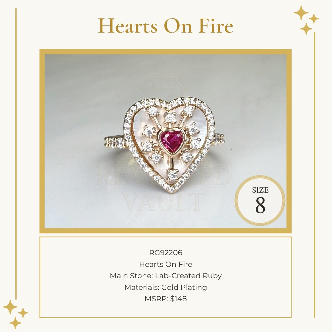 Hearts On Fire - Size 8 - July Birthday 2026