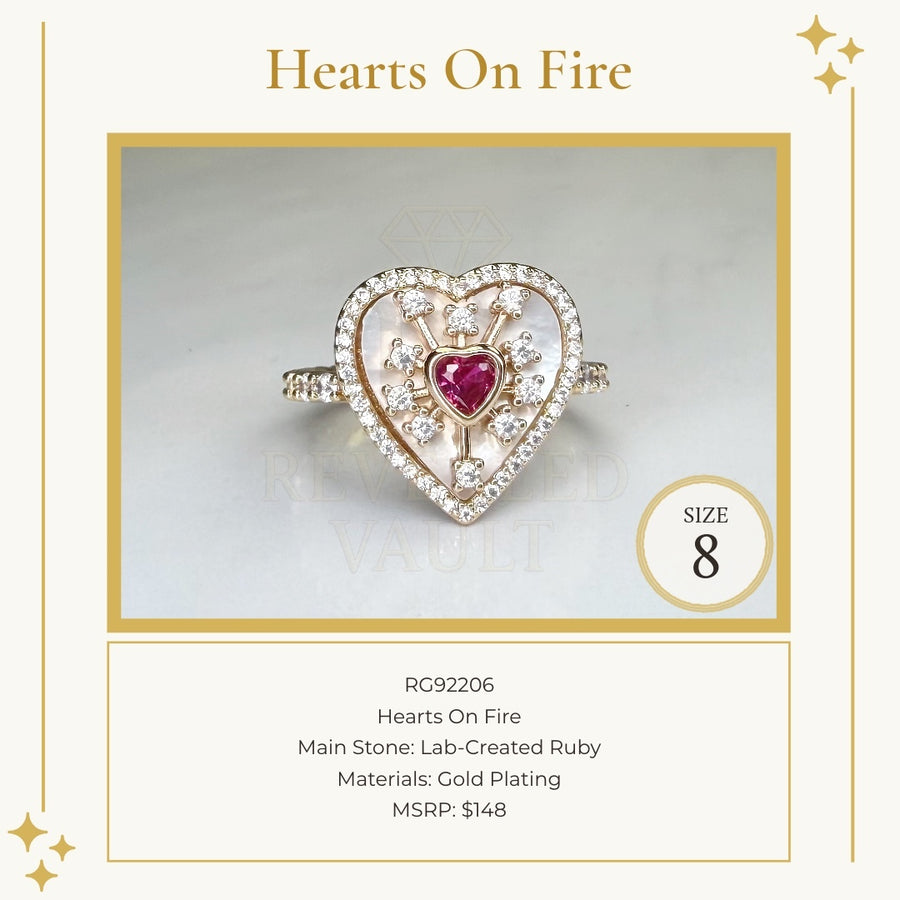 Hearts On Fire - Size 8 - July Birthday 2026