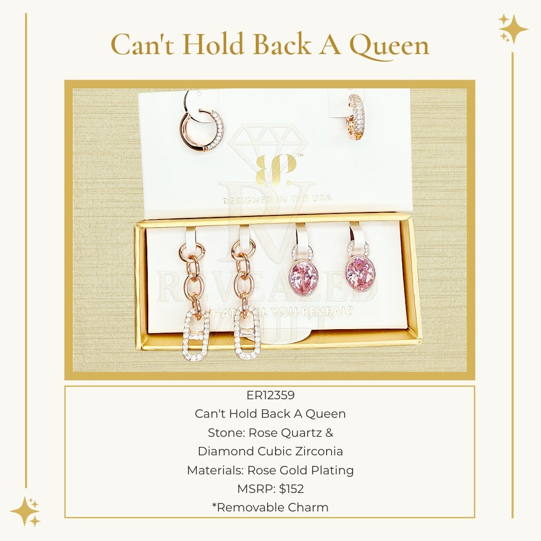 Can't Hold Back A Queen - Charming Hoops
