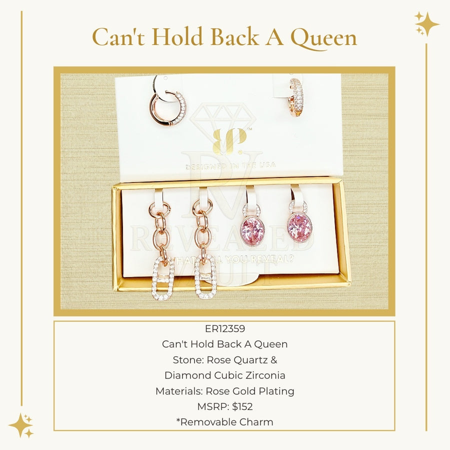 Can't Hold Back A Queen - Charming Hoops