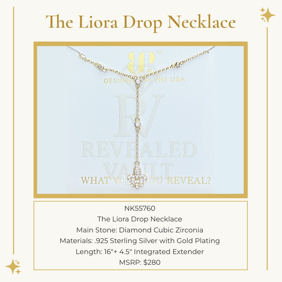 The Liora Drop Necklace - Sterling Club Vermeil
