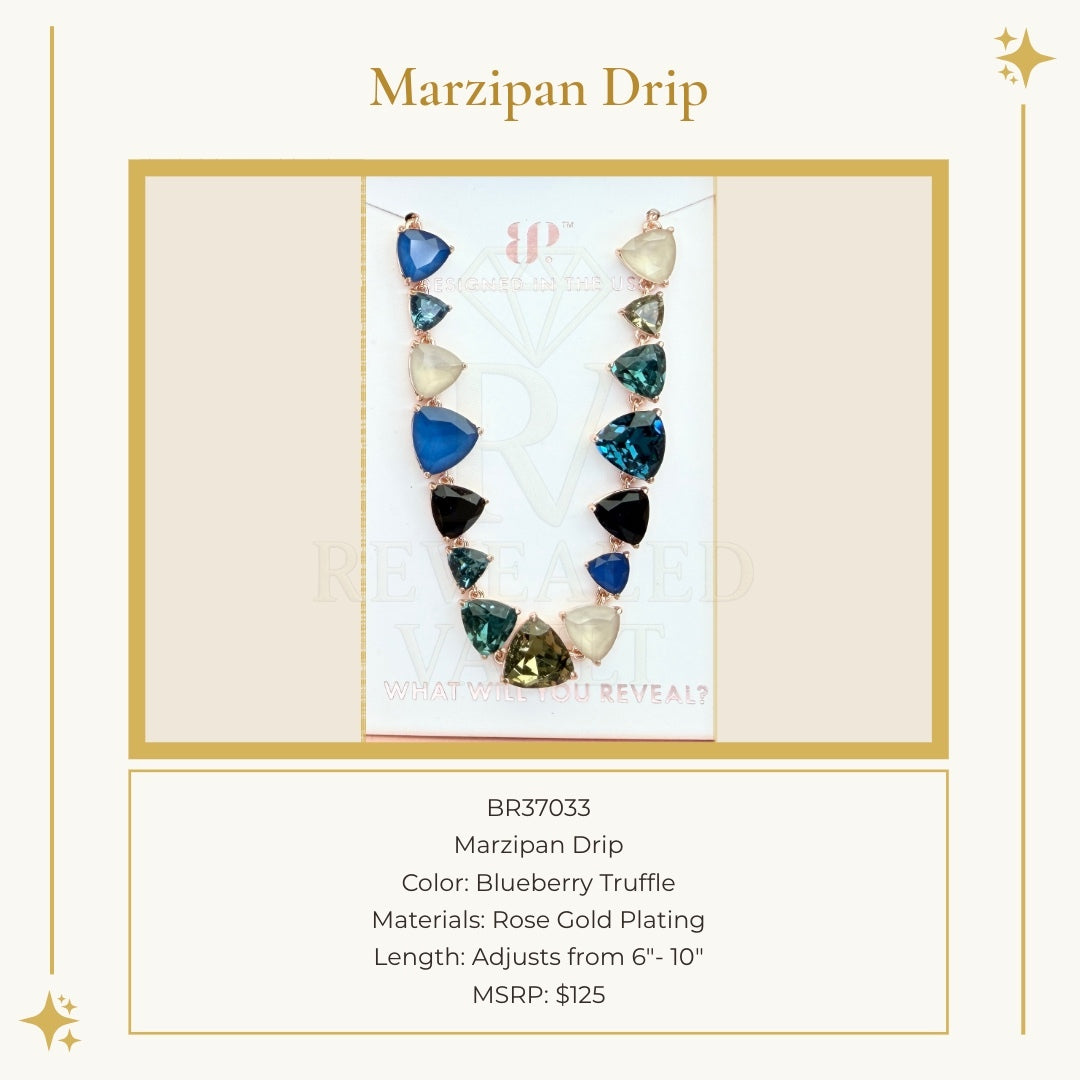 Marzipan Drip - Blueberry Truffle - Holiday Jewel Candy