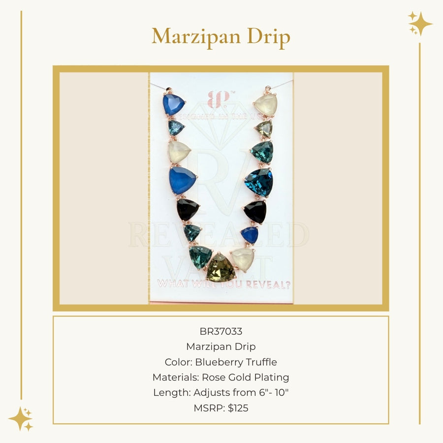 Marzipan Drip - Blueberry Truffle - Holiday Jewel Candy
