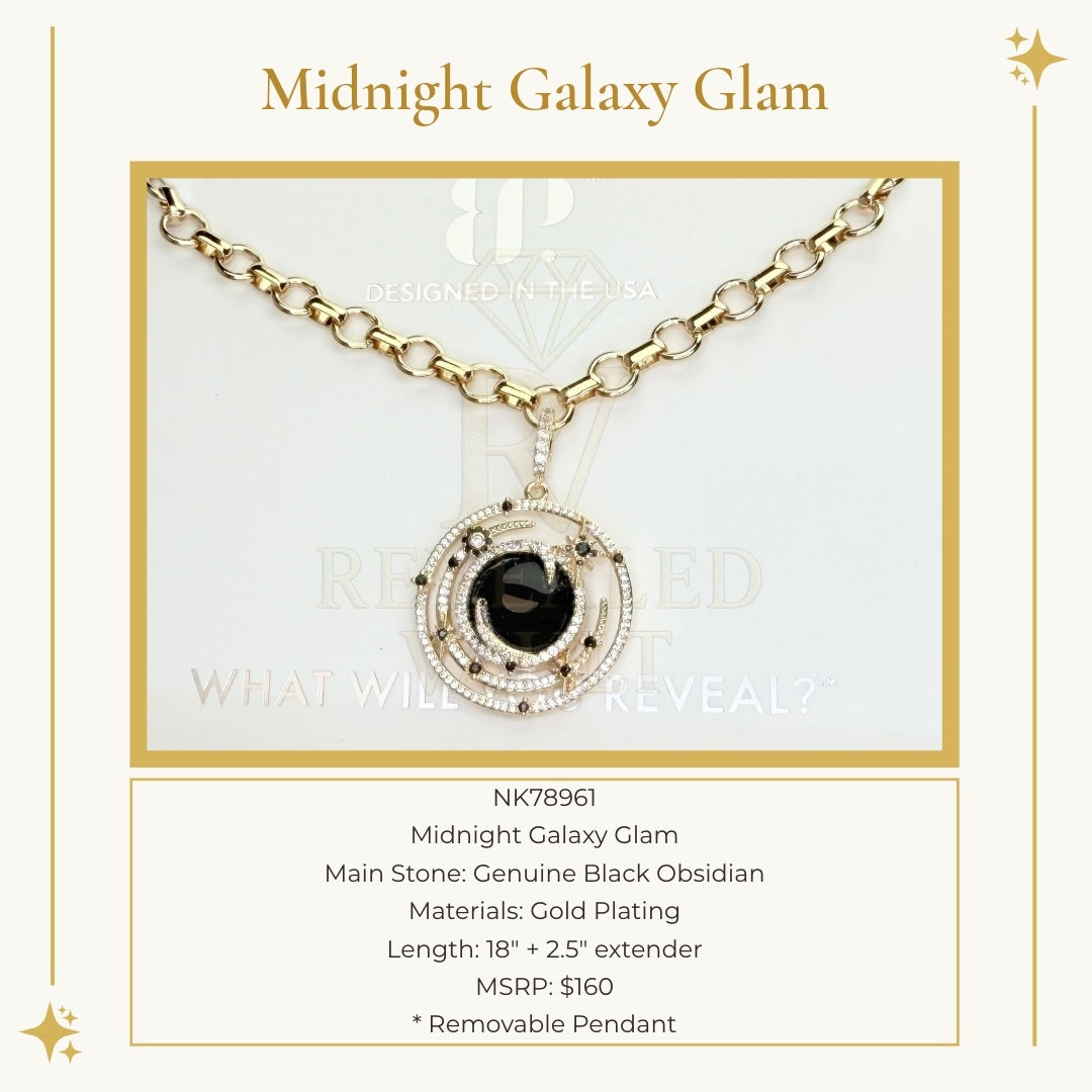 Midnight Galaxy Glam - Obsidia