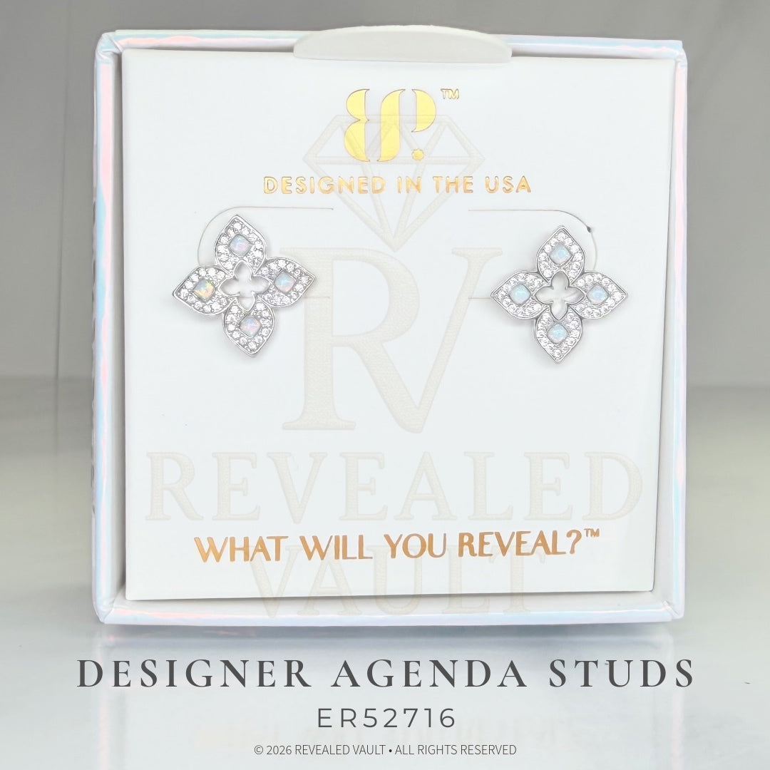 Designer Agenda Studs - October Birthday 2026