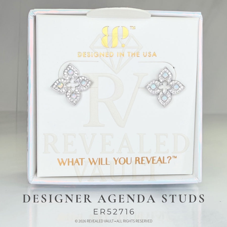 Designer Agenda Studs - October Birthday 2026