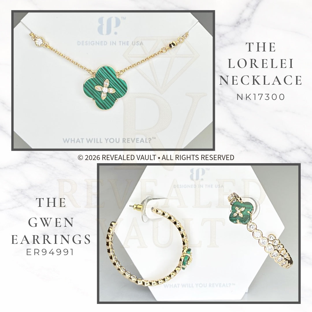 The Lorelei Necklace & The Gwen Earrings - OG