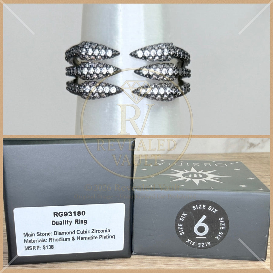 Duality Ring - Size 6 - Obsidia