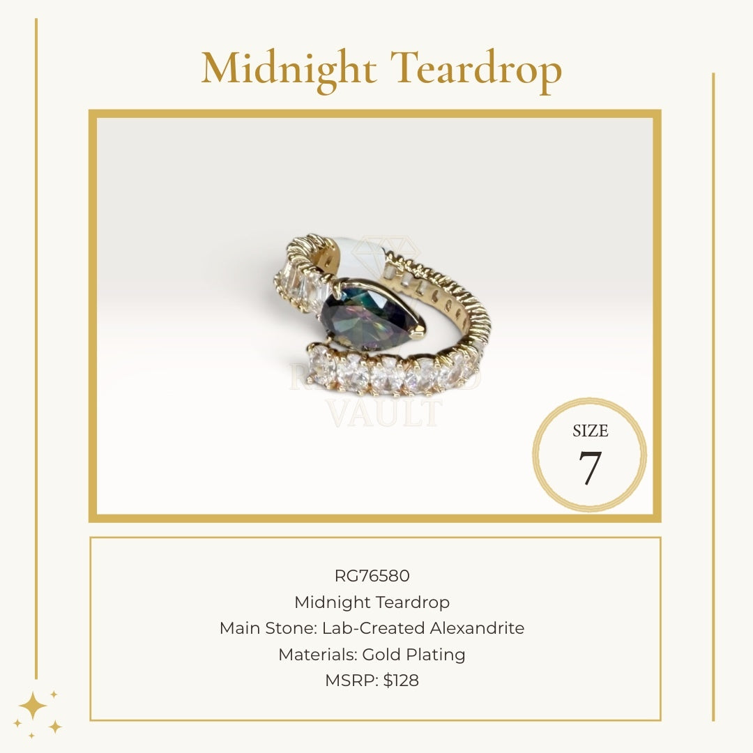 Midnight Teardrop - Size 7 - June Birthday 2026