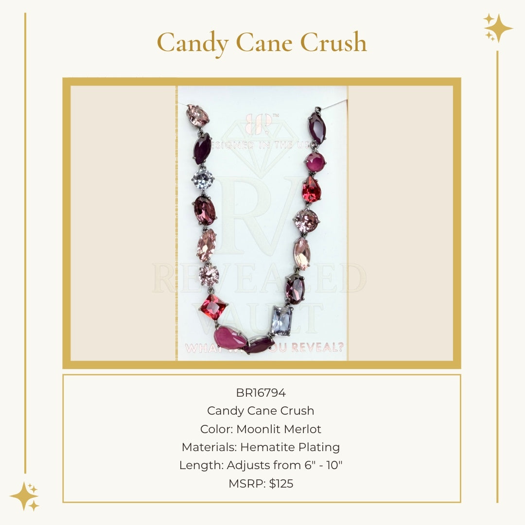 Candy Cane Crush - Moonlit Merlot - Holiday Jewel Candy
