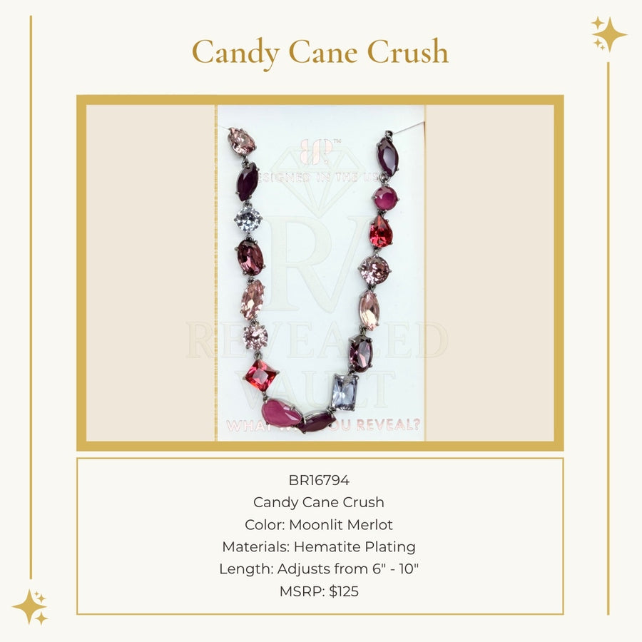 Candy Cane Crush - Moonlit Merlot - Holiday Jewel Candy