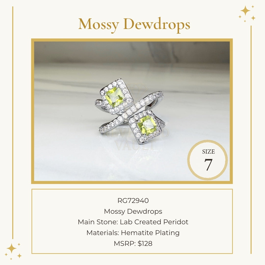Mossy Dewdrops - Size 7 - August Birthday 2025