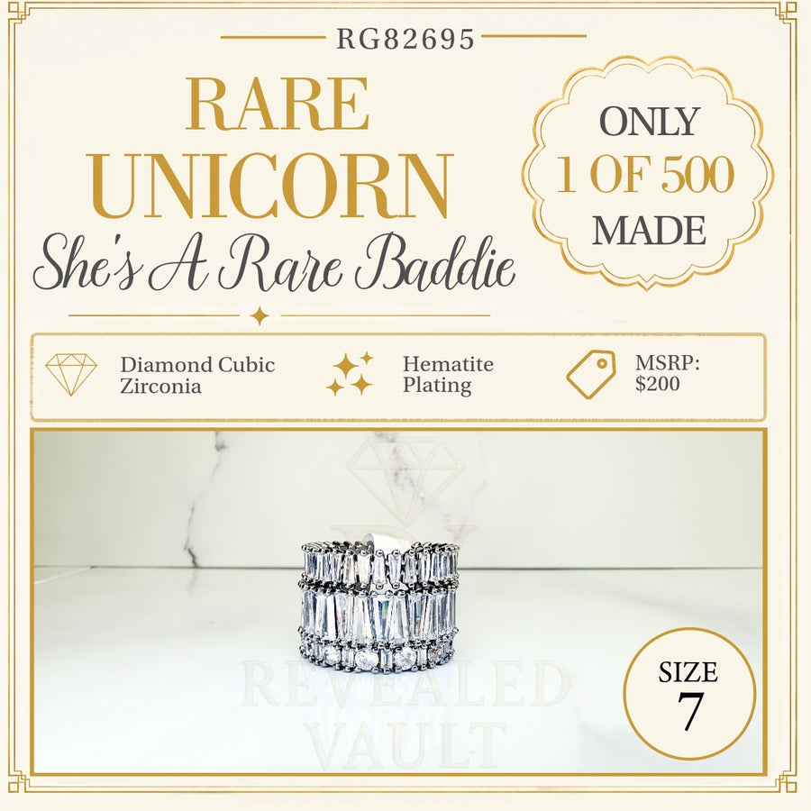She's A Rare Baddie Rare Unicorn - Size 7 - April Birthday 2026