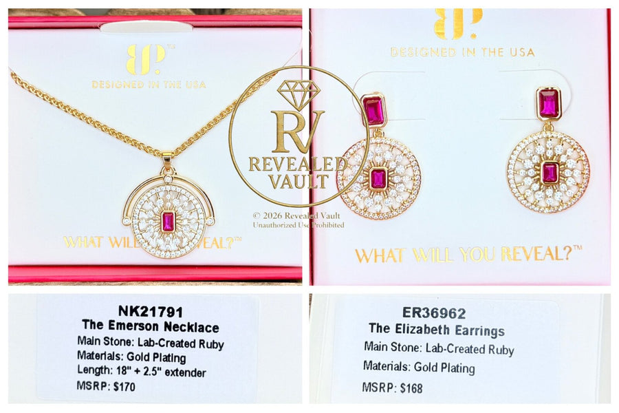 The Emerson Necklace & The Elizabeth Earrings - July Birthday 2026