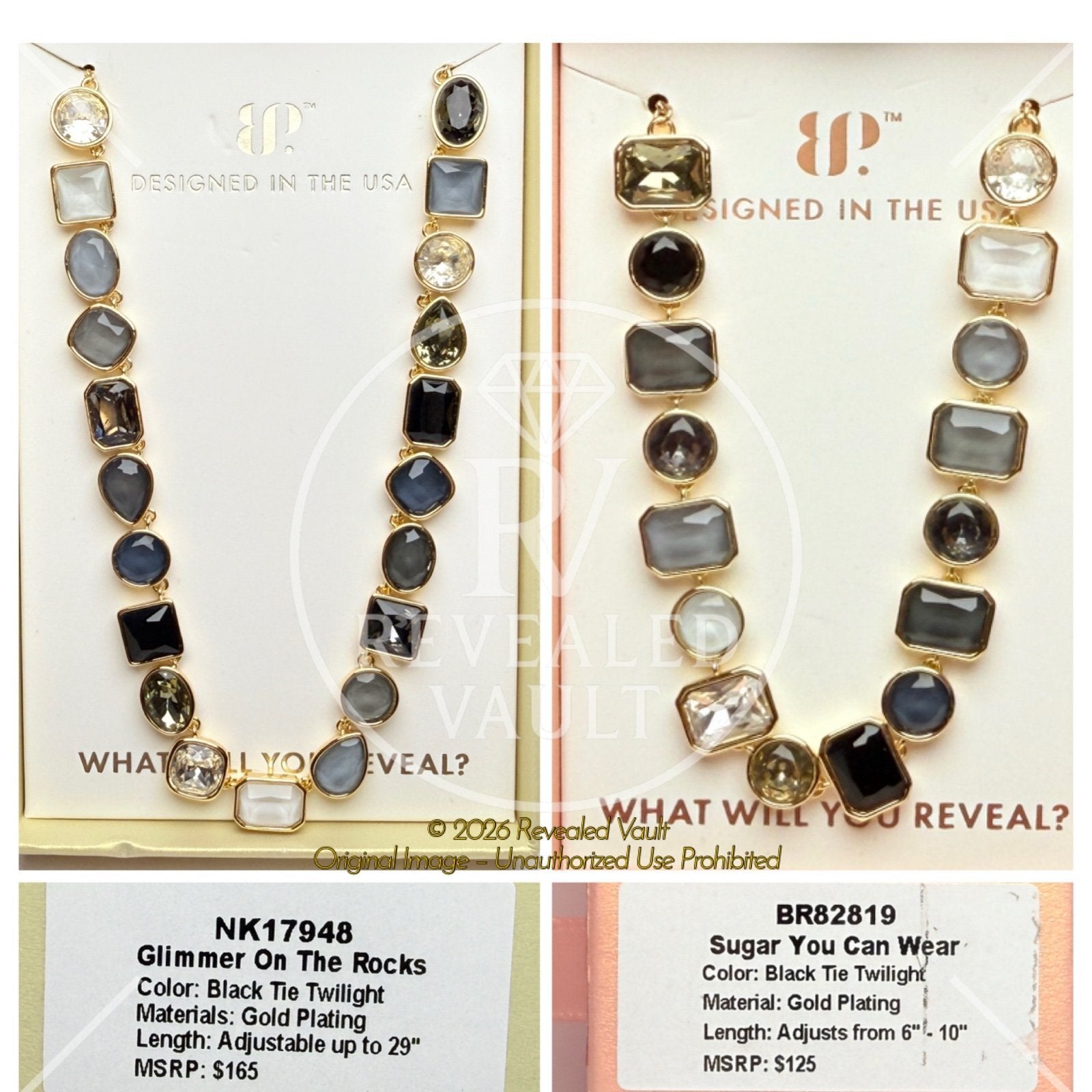 Glimmer on the Rocks & Sugar You Can Wear - Black Tie - Holiday Jewel Candy