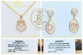 The Heart Crest & Soft Petal Glow Earrings - Sterling Club Vermeil
