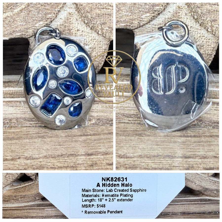 A Hidden Halo Pendant Only - September Birthday 2025